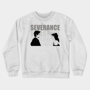 severance series Adam Scott and Britt Lower fan works graphic design by ironpalette Crewneck Sweatshirt